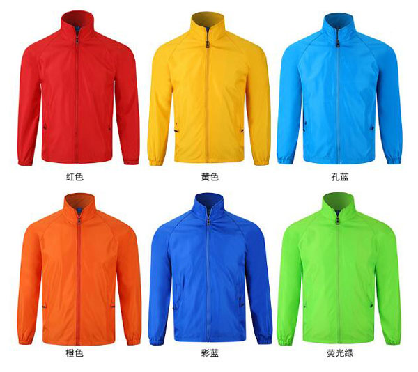 純色定制風衣款式與顏色選擇參考圖