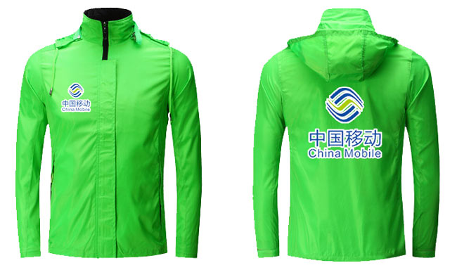 帶帽風衣工服外套定做后背款式效果圖