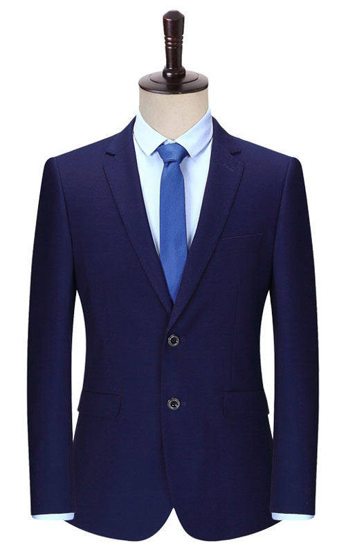 蘭色商務(wù)西裝定做款式與價(jià)格