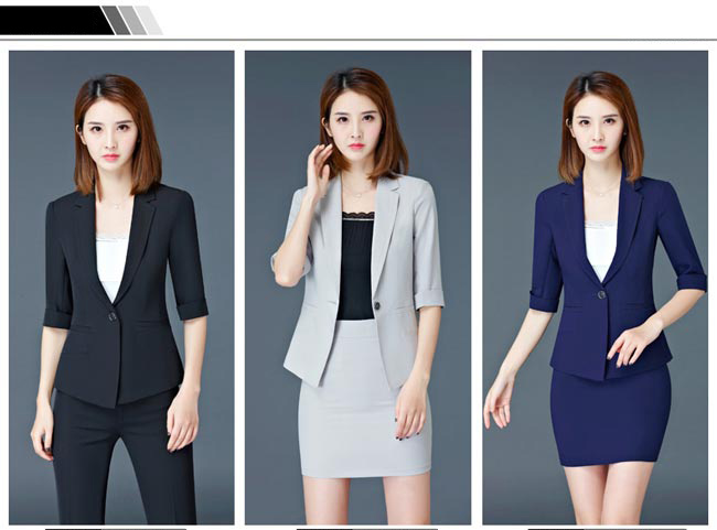 商場營業員工作服多色款式選擇參考展示圖