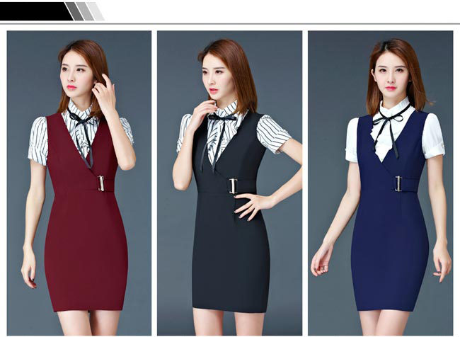 商場專柜營業員工作服多色款式選擇參考展示圖