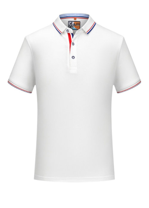 短袖白色翻領POLO衫